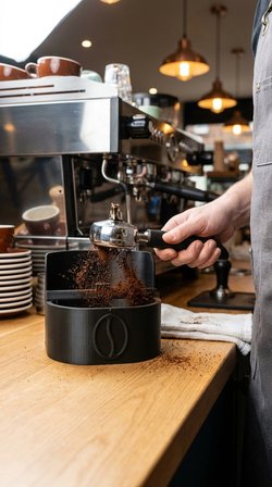 Kahve Knock Box - Espresso Atık Çöp Kutusu ve Puck Ayırıcı