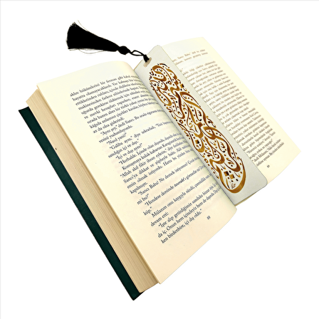 Besmele Baskılı, Püsküllü Kitap Ayracı  (Hediyelik Bookmark, Ayraç-005)