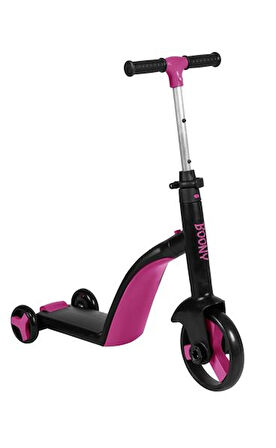 BOONY PEMBE İilk Bisikletim Hem Scooter Hem Bisiklet 3 Farklı Özellik 2-8 Yaş Arası