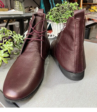 UZUN KONÇLU BORDO ERKEK TANGO-SOLO-SWING DANS BOTU