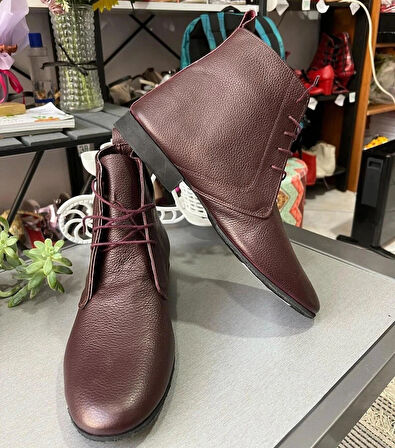 UZUN KONÇLU BORDO ERKEK TANGO-SOLO-SWING DANS BOTU