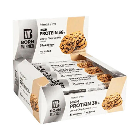 BORN WINNER Mega Pro Protein Bar Box / 12 x 85 g