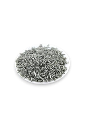 6x2 mm Kristal Gri Boru Boncuk 100 Gr