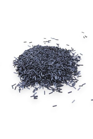 6x2 mm Füme Kısa Boru Boncuk 100 Gr