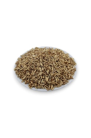 6x2 mm Kaplama Gold Boru Boncuk 100 Gr