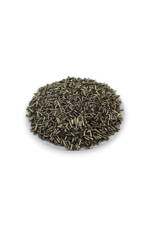 6x2 mm Koyu Gold Kaplama Boru Boncuk 100 Gr