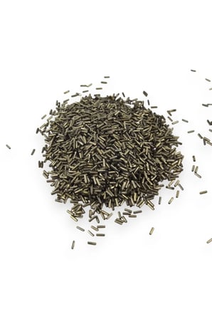 6x2 mm Koyu Gold Kaplama Boru Boncuk 100 Gr