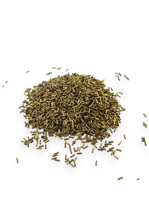 6x2 mm Gold Kaplama Boru Boncuk 90 Gr