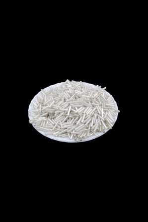 Açık Gümüş Boru 12 mm Boncuk 40 Gr