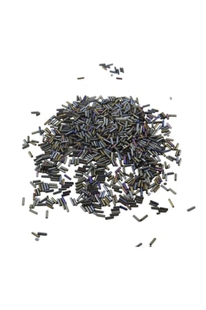 6x2 mm İçten Boyalı Koyu Yeşil Boncuk 100 Gr Boncuk