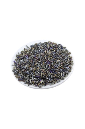 6x2 mm İçten Boyalı Koyu Yeşil Boncuk 100 Gr Boncuk