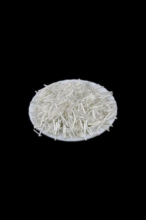 Gümüş Uzun Boru 20 mm Boncuk 100 Gr