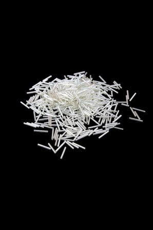 Gümüş Uzun Boru 20 mm Boncuk 100 Gr