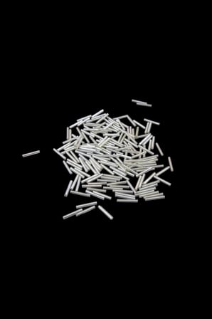 Açık Gümüş Uzun Boru 20 mm Boncuk 50 Gr