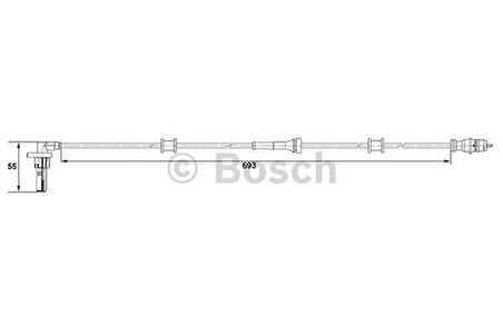 Bosch 0265007534 Tekerlek Devir Sensörü Arka Sol Kangoo Kangoo Express 03 07 Yükseltilmiş Taşıma Yükü İçin Değil 6040004808