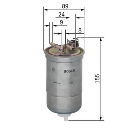 Bosch 0450906409 Yakıt Filtresi Caddy II-Polo-Cordoba-Ibiza III 1.9 SDI-TDI 0450906403-0450905931 6K0127401G