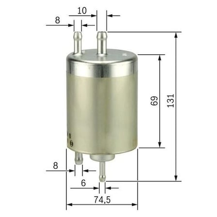 Bosch 0450915001 Yakıt Filtresi Mercedes M166 A-Serisi W168 97 04 Vaneo 414 02 05 A0024773801