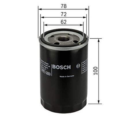 Bosch 0451103111 Yağ Filtresi Doblo Brava Bravo Fiorino Tempra Tipo Uno SlAlbea Palio Punto Marea Panda Stilo 5984044