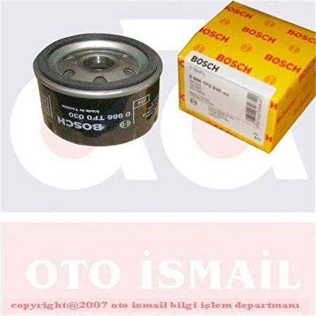Bosch 451103336 Yağ Filtresi Qashqaı D 07>13 Mıcra K12 D 03>10 Note D 06>12 Grand Vıtara 05>15 R9 R11 R19 R21 Megane I II III Clıo I II III Kangoo Laguna I II III Logan Sandero Duster Fluence Scenıc