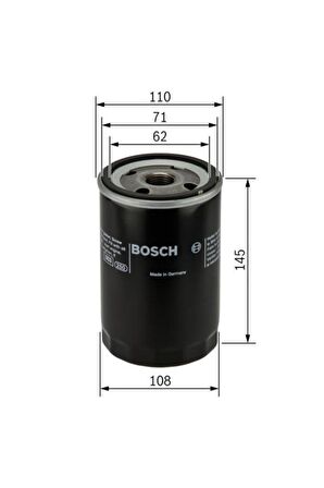 Bosch 0451203201 0986tf0103 Yağ Filtresi Master-traffıc-ducato 