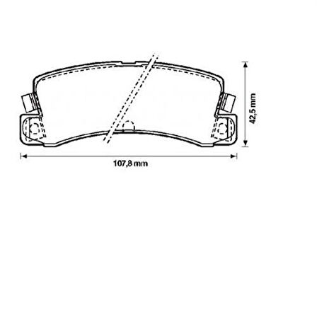 Bosch 0986424383 Arka Fren Balatası Toyota Avensis 97-03 Camry 91-97 Celica 93-99 Lexus 300 00-03 VIsta 90- 446633050