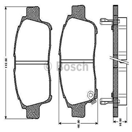 Bosch 0986424535 Ön Fren Balatası Toyota Yaris 2002-2006 Corolla Verso VVT-I 2001- 04465-52031