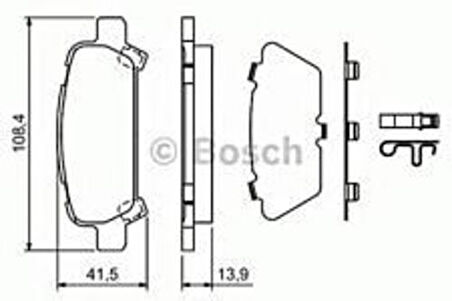 Bosch 0986424650 Arka Balata Subaru Forester 2.0 02 05 Impreza 2.0 1.5 02-06 Legacy 98-03 0986Tb2360 26696FC020