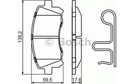 Bosch 0986424700 Ön Balata Subaru Forester 2.0-2.0T 97-02-Legacy II 2.5I 4WD 96-99 0986Tb2327 26296AE210