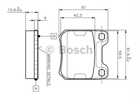 Bosch 0986424754 Arka Fren Balatası Vectra B 10 95 04 02 Gdb915 1605924