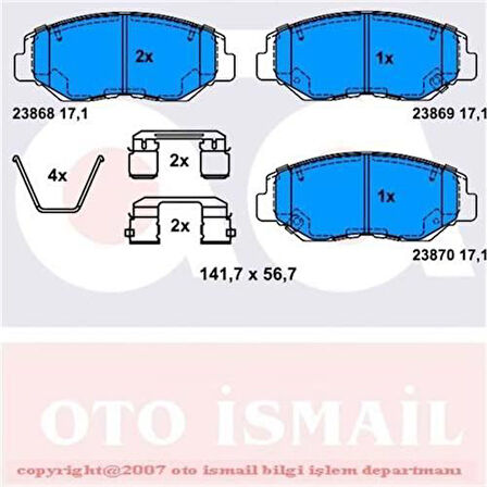 Bosch 0986424809 Ön Fren Balatası Honda Civic Fc Kasa 1.6 2016-CRV 2002-2006 Accord Cl7 Cl8 2003- 45022S9AA00