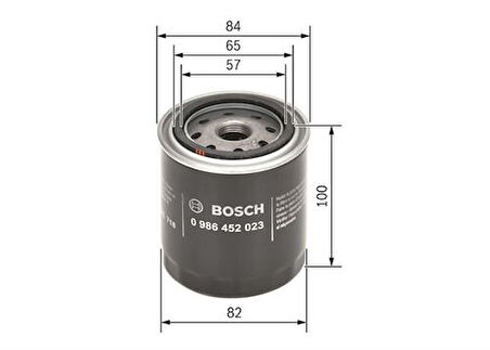 Bosch 0986452023 Yağ Filtresi 1.3 Kombi 11.1984-12.1990 1.3 Sedan 11.1984-12.1990 1.3 Sedan Automatıc 11.1984 15208H8912