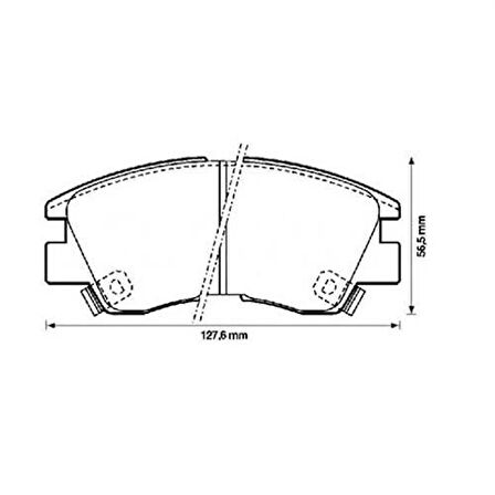 Bosch 0986460978 Ön Fren Balatası L300 1990 2008 L200 1986 1996 MB500812