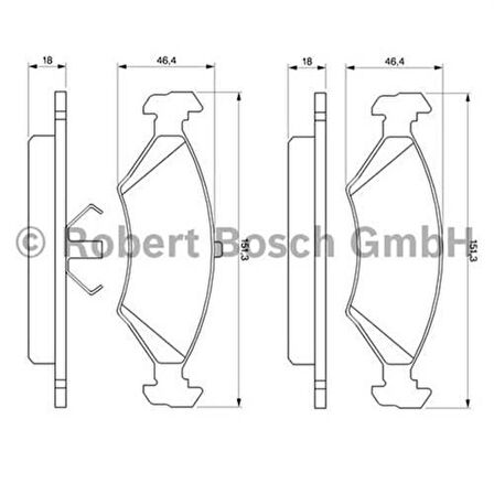 Bosch 986466402 Ön Fren Balatası Escort 1.1 1.3 1.6 80>99 Fıesta 1.1 1.3 1.4 1.6 84>95 Orıon 1.3 1.6 83>90 Sıerra 1.6 1.8 2.0 87>93 Mazda 121 96>02