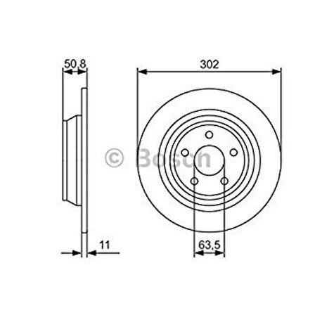 Bosch 0986479D37 Arka Disk Ayna Yeni Kasa Mondeo V 14- DG9C2A315BC