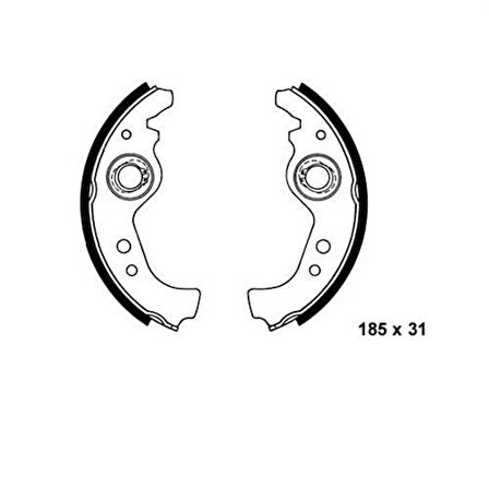 Bosch 0986487030 Arka Fren Balatası Pabuç Uno 59 1300150