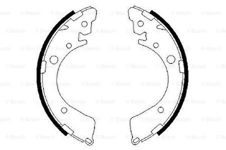 Bosch 0986487323 Pabuçlu Fren Balatası 43153ST0J01