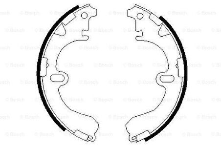 Bosch 0986487422 Fren Balatası Arka Kampana Tip Corolla 1988-2002 AE92-A100-AE101-AE111 Kasa 200x37 449512210