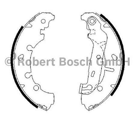 Bosch 0986487599 Arka Fren Balatası Pabuç Fiesta V 1.3 1.6 16V 1.4TDCI 01-Fusion 1.4 1.6 1.4TDCI 02-Ka 1.6L 03- 2S6J2200BA