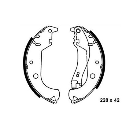 Bosch 0986487626 Arka Fren Balatası Pabuç Doblo Albea 1.2 1.3 1.4 1.6 1.8 77362452