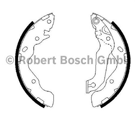 Bosch 0986487673 Arka Fren Balatası Pabuç Kampana Hyundai Accent 1.5 CRDI Matrı1.5 CRDI 2002-2005 3 Silindir 5830529A00