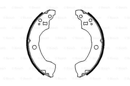 Bosch 0986487691 Pabuçlu Fren Balatası 203.2X36.5mm 440608M126