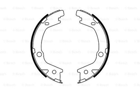 Bosch 0986487770 Pabuçlu Fren Balatası 167X27mm 583502EA10