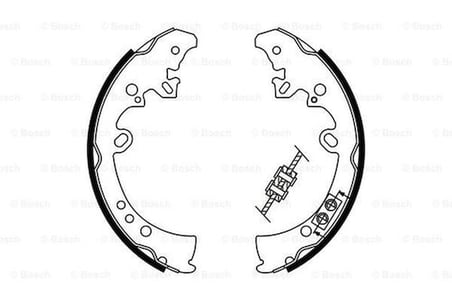 Bosch 0986487787 Fren Balatası Arka Pabuç Toyota HiIux 2006-2WD 4WD HiIux 2.4 2015-KUN25 26 35 044950K070