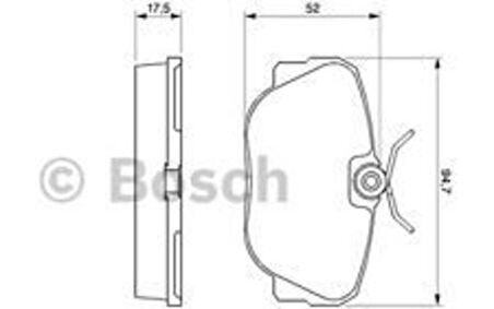 Bosch 0986491730 Fren Balatası Ön BMW E30 81-92 34111161347