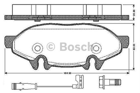 Bosch 0986494081 Fren Balatası Ön Viano W639 03-Vito W639 03- 14210910