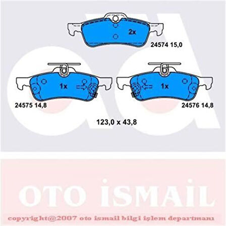 Bosch 0986494130 Arka Fren Balatası Honda Civic 2012-Toyota Yaris 2010- 044660D010