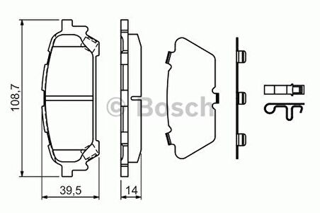 Bosch 0986494232 Arka Balata Subaru Forester 2.0 S 02 2.5 XT 03 05 Impreza 1.6 2.0 I AWD 00 05 0986Tb2967 26696FE050