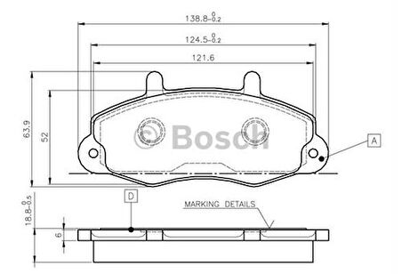 Bosch 0986494292 Ön Fren Balatası Transit T12 91-01 1502951