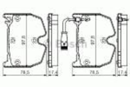 Bosch 0986494364 Ön Balata Mercedes W220 S600 S55 02-05 C215 L63 Cl65 Cl600 01-06 C219 CLS 55 AMG 05-12 0986Tb2452 A1994210610