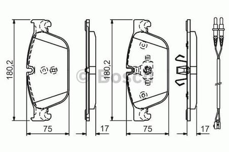 Bosch 0986494526 Ön Fren Balatası C6 C5 2.2HDI 3.0HDI DS4 1.6Thp 11-308 1.6GTI 10-P407 3.0HDI 09-Rcz 1.6 16V 1 4254.73